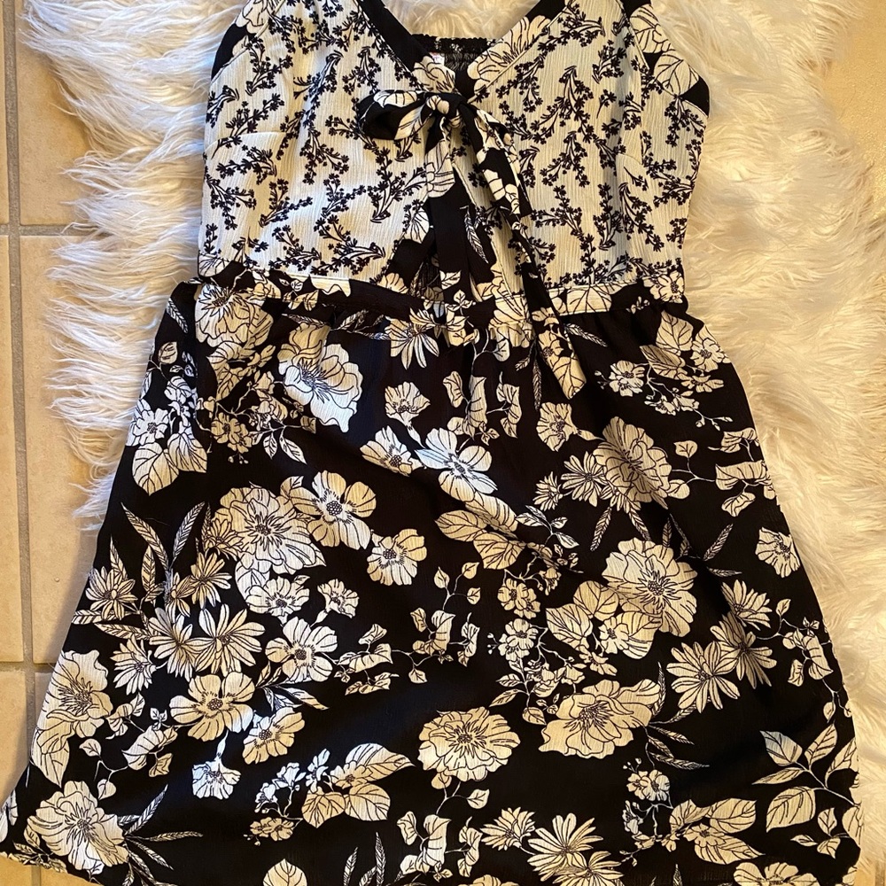 Black and white dress